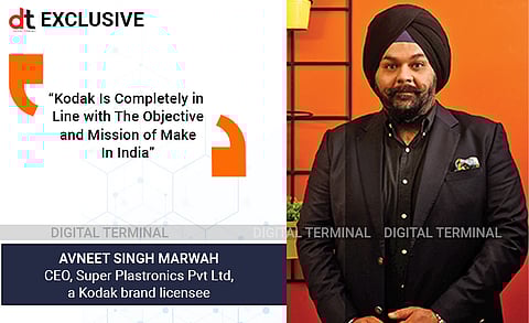 “Kodak Is Completely in Line with The Objective and Mission of Make In India”