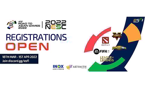 ESFI to Host National Esports Championships 2022 This April