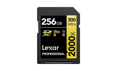 Lexar Introduces GOLD Series 2000x 256GB SDXC USH-II Memory Card