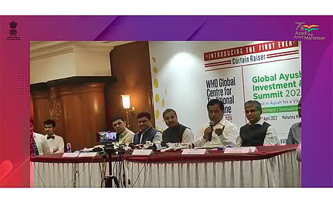 Ayush Ministry and Gujarat Government Organized Press Conference to Discuss Developments in Traditional Medicine
