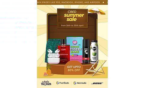 CRED’s Summer Sale is Live, Get up to 80% Off on Summer Essentials