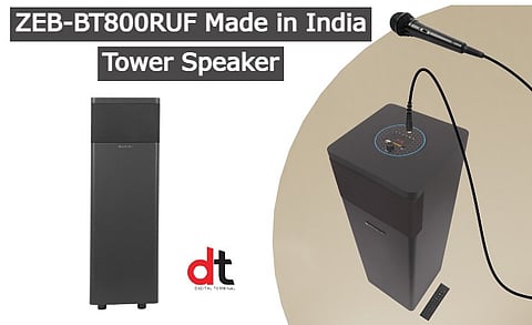 Zebronics Launches ZEB-BT800RUF Made in India Tower Speaker