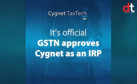 Cygnet Approved as An Invoice Registration Portal by GSTN