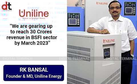 Uniline Energy Sets 30 Crore Revenue Target in BFSI Sector