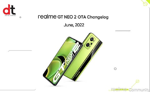 Realme Announced OTA Changelog Update for GT NEO 2
