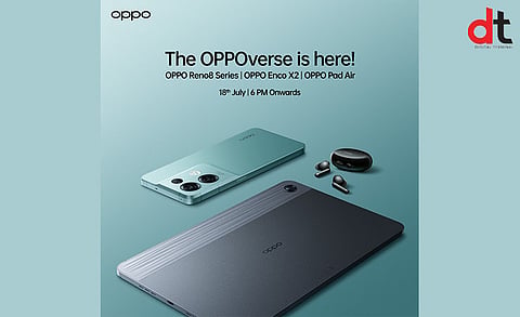 Oppo to Launch Reno8 Series, Enco X2 and OPPO Pad Air on 18th July