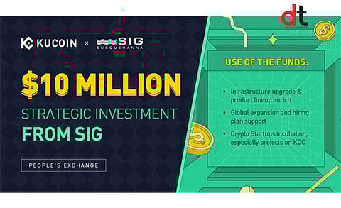 KuCoin Gets $10 Million Investment From SIG