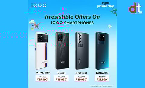 Avails Huge Discounts on iQOO Smartphones During Amazon Prime Day