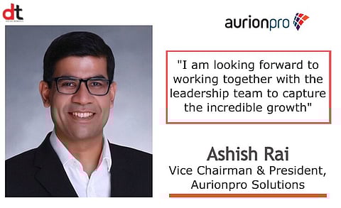 Aurionpro On-boards Ashish Rai as Vice Chairman & President