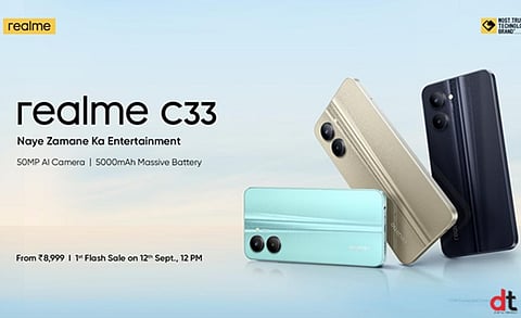 Realme Launches New C33 Smartphone with Massive 50MP AI Camera