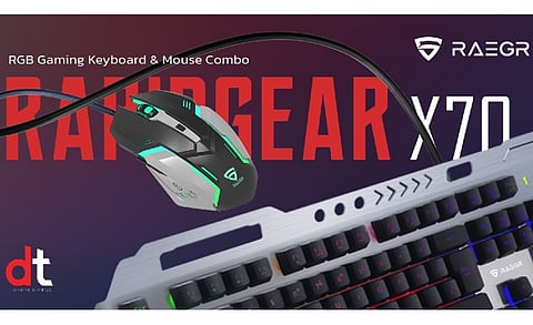 RAEGR Unveils New ‘RapidGear X70’ RGB Gaming Keyboard & Mouse Set