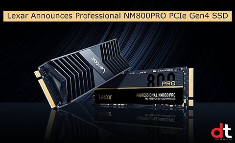 Lexar Introduces New Professional NM800PRO PCIe Gen4 SSD in India