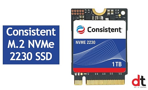Consistent Launches All-new High-Performance M.2 NVMe 2230 SSD