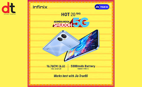 Infinix collaborates with Jio to provide True 5G trials on its much-awaited Hot 20 5G
