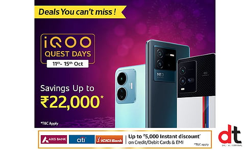 iQOO Launches Amazing Offers on its Smartphones for Quest Days