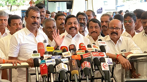 எடப்பாடி கே. பழனிசாமி செய்தியாளர் சந்திப்பு.