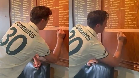 Pat Cummins joins Lords Honours Board.