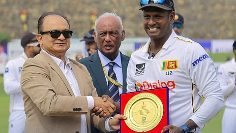 angelo mathews tribute from teammates and Sri lanakan Cricket