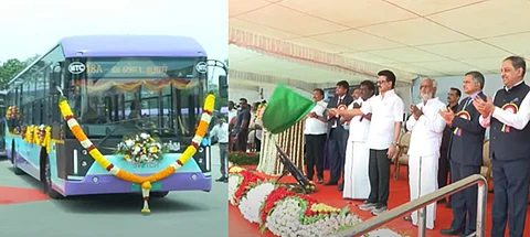 chennai electric bus inaugurated by cm stalin
