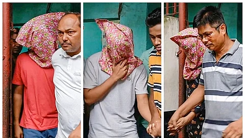கொல்கத்தாவில் சட்டக் கல்லூரி மாணவி பாலியல் வன்கொடுமை வழக்கில் கைது செய்யப்பட்டவர்கள்