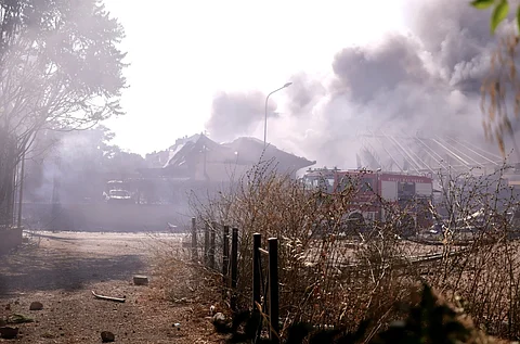 gas station explodes in Rome