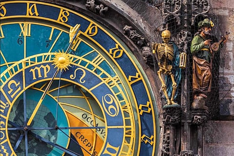 Prague Clock Tower, by INTERPIXELS Astronomical clock