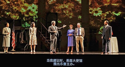 Members of the company in Salesman in China, Stratford Festival 2024, Photo by David Hou