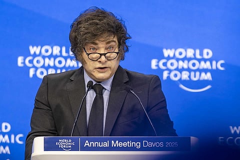 Milei defende "gesto inocente" do "maravilhoso" Musk e ataca ideologia 'woke'