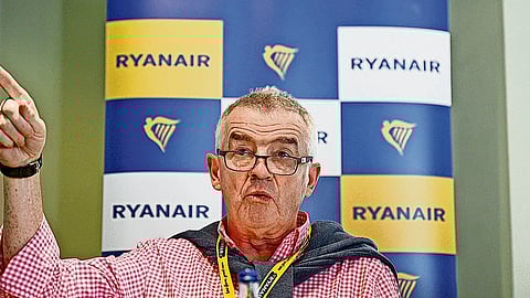 O presidente executivo do grupo Ryanair, Michael O’Leary.