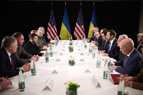 Encontro entre Zelensky e J.D. Vance, na sexta-feira, à margem da Cimeira de Segurança de Munique.