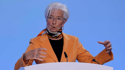Christine Lagarde, presidente do BCE. 6 de março de 2025, Frankfurt.