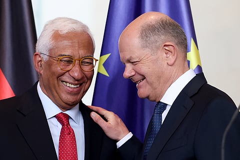 António Costa e Olaf Scholz encontraram-se em Berlim.