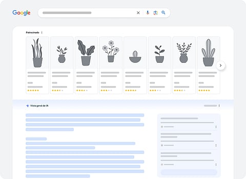 Aspeto da página de resultados do Vista Geral de IA da Google. 1000 milhões de pessoas já estão a usar o Google Overview, que de início foi lançado apenas nos países de expressão inglesa.