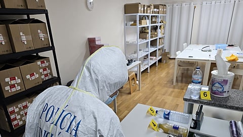 Laboratório funcionava num apartamento no Centro de Lisboa.