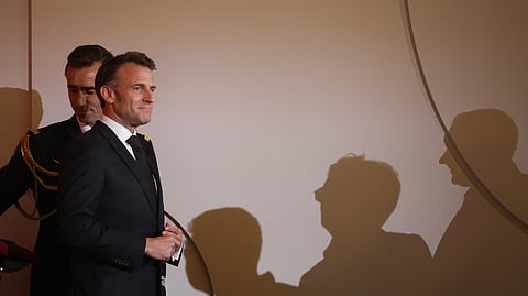 Na terceira visita à Europa como secretário de Estado, Marco Rubio encontra-se com Emmanuel Macron.