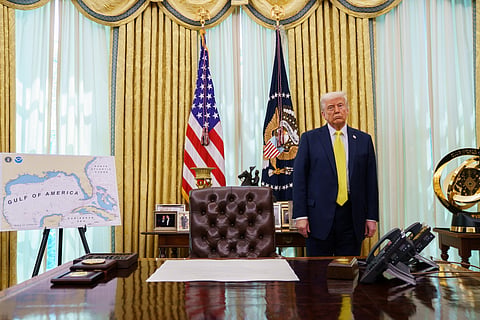 Donald Trump na Casa Branca.