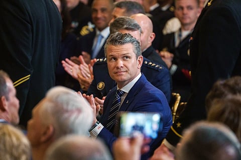 O secretário de Defesa dos Estados Unidos, Pete Hegseth