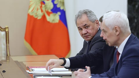 O líder do Conselho de Segurança e ex-ministro da Defesa da Rússia, Sergei Shoigu