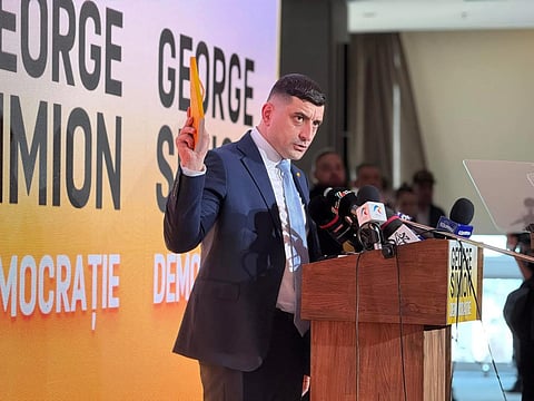 George Simion é o líder da Aliança para a União dos Romenos.