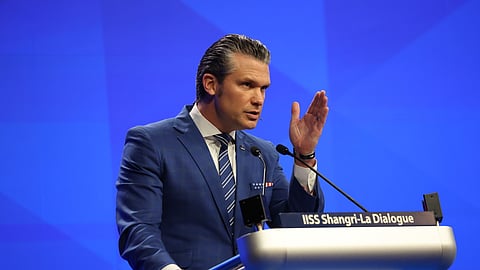 Declarações de Hegseth no Diálogo de Shangri-La foram criticadas por Pequim.