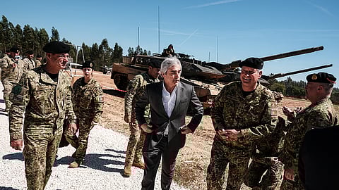 O Ministro da Defesa, Nuno Melo, e o Chefe de Estado-Maior do Exército, General Mendes Ferrão.