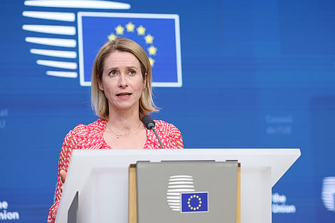 A líder da diplomacia europeia, Kaja Kallas