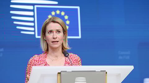 A líder da diplomacia europeia, Kaja Kallas