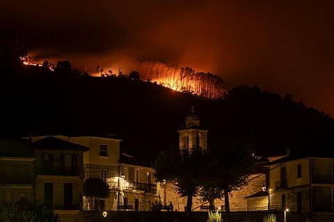 Incêndio em Ribadavia, Galiza
