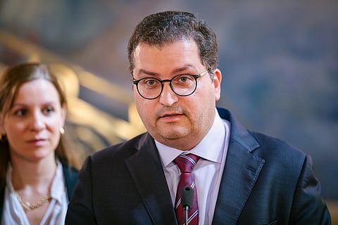 O ministro das Finanças, Miranda Sarmento