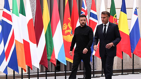 Zelensky e Macron.