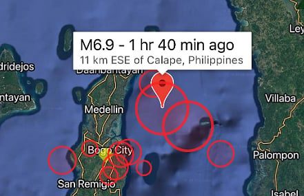 Sismo de magnitude 6,9 nas Filipinas faz pelo menos 20 mortos