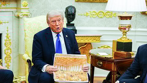 Donald Trump mostra como vai ser o salão de baile