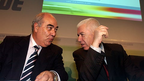 Mário Lino e Fernando Teixeira dos Santos (à direita na foto), dois ex-ministros de governos de José Sócrates, estiveram em tribunal a testemunhar na Operação Marquês