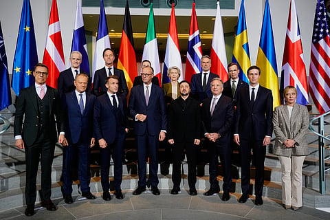 Vários líderes europeus e da UE e o secretário-geral da NATO juntaram-se esta segunda-feira à noite em Berlim a Merz, Zelensky e aos enviados dos EUA.